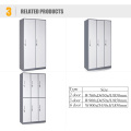 school gym steel clothes six door locker cabinet